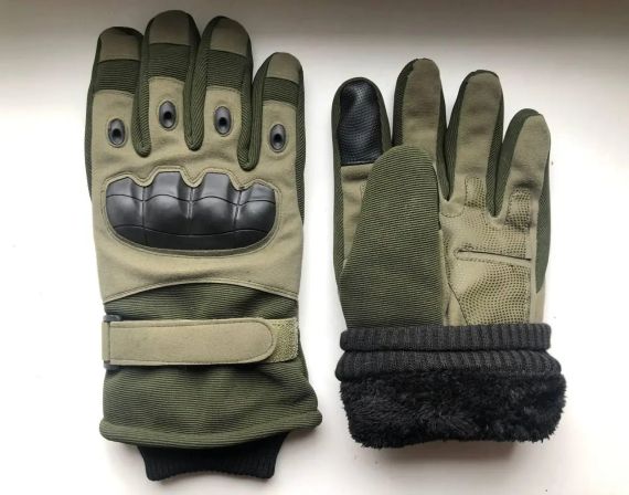 Рукавички Зимові на Хутрі для Військових, Тактичні Рукавички OAKLEY на Флісі   знижка