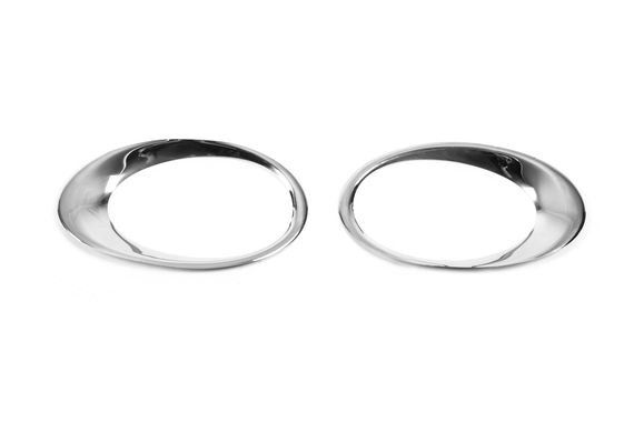 Накладки на противотуманки 2013-2018 (2 шт., нерж) для Ford Custom | Зображення 1