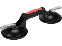 Присоска для монтажу скла подвійна YATO Польша: 2 чашки Ø= 125 мм, m= 120 кг, 245х 125х 7 мм YT-37236