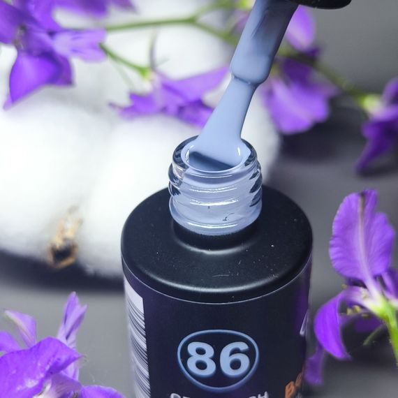 Гель-лак для ногтей Bee Nails 086 (голубой с серым подтоном) 8мл