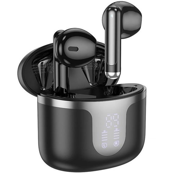 Бездротові TWS навушники Hoco EQ7 Snowflake Black | Зображення 1