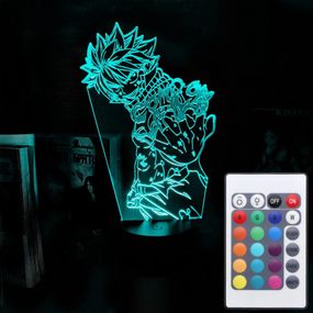 Акриловий світильник-нічник з пультом 16 кольорів Нацу Драгніл tty-n002072