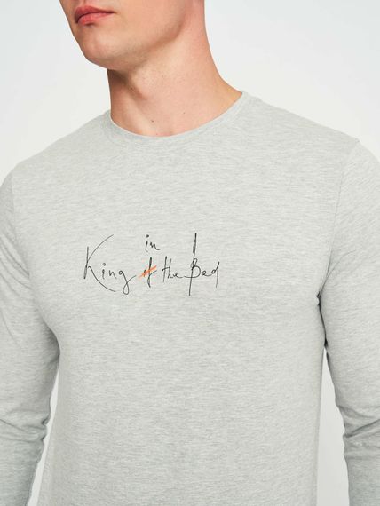 Костюм домашній чоловічий лонгслів та штани чорного кольору, 3XL | Зображення 6