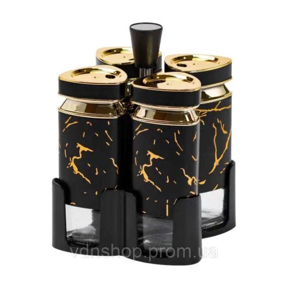Набір для спецій на підставці 4 баночки по 120 мл HP1354 | Зображення 1
