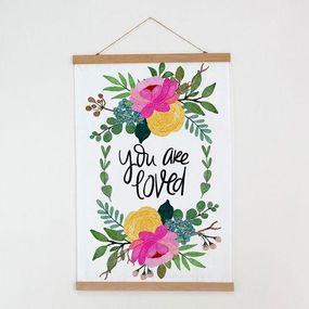 Постер тканевый на стену You are loved 60х93 см (TPSR_25F018)