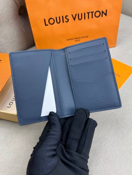 Кардхолдер синій Louis Vuitton Aerogram Blue k414 | Зображення 5