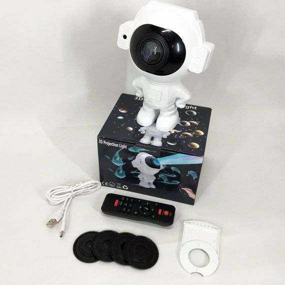 Проектор-нічник космонавт зоряне небо в дитячу, Проектор нічник галактика космос, Астронавт нічник MU-89 | Зображення 4