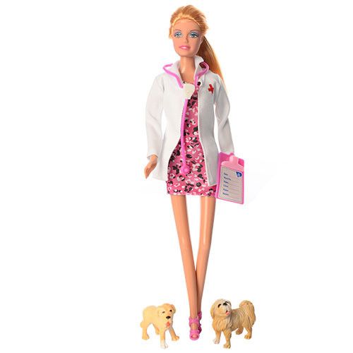 Кукла типа Барби ветеринар DEFA 8346A с собачками в комплекте | Зображення 2