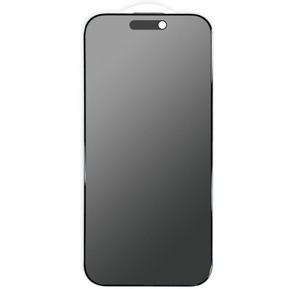 Защитное стекло Privacy 5D Matte (тех.пак) для Apple iPhone 17 / 16 Pro (6.3") Черный