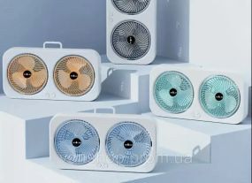 Компактный настольный вентилятор с двойным потоком воздуха и циркуляцией воздуха AND LY-879