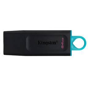 Флешка 64Гб USB 3.2 чорний/блакитний DT Exodia Kingston