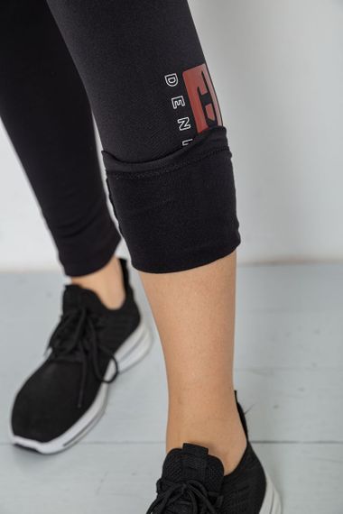 Лосини утеплені, колір чорний, 243R051-3 | Зображення 5