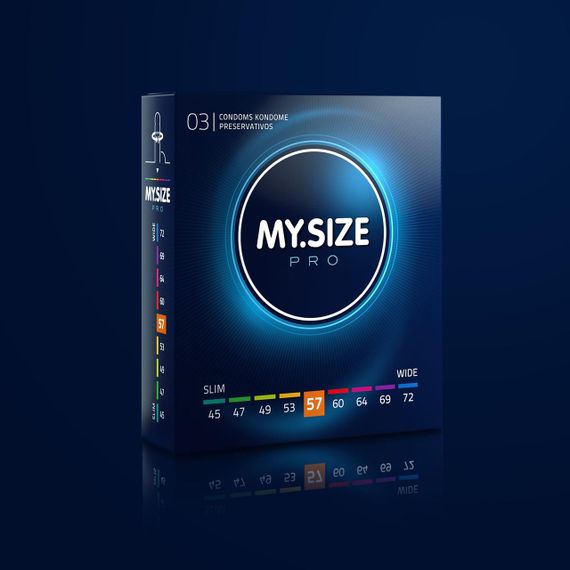 Презервативи - My.Size Pro 57, 3 шт. sexstyle