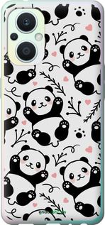 Чохол на Oppo Reno8 Lite Панди "4318u-2755-2448"