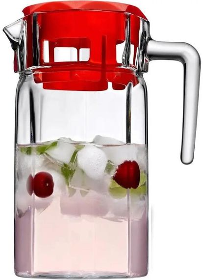 Глечик скляний Kosem Jugs 1235мл з пластиковою кришкою | Зображення 4