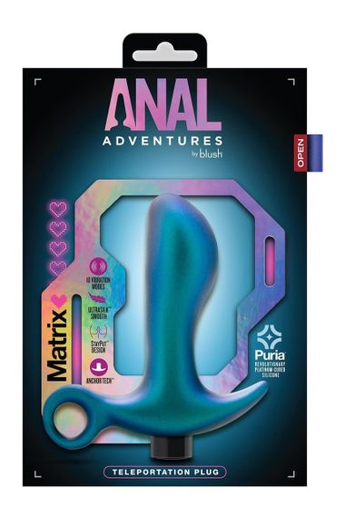 Масажер простати Blush Anal Adventures з вібрацією, 11.5 см Sex Aura | Зображення 4