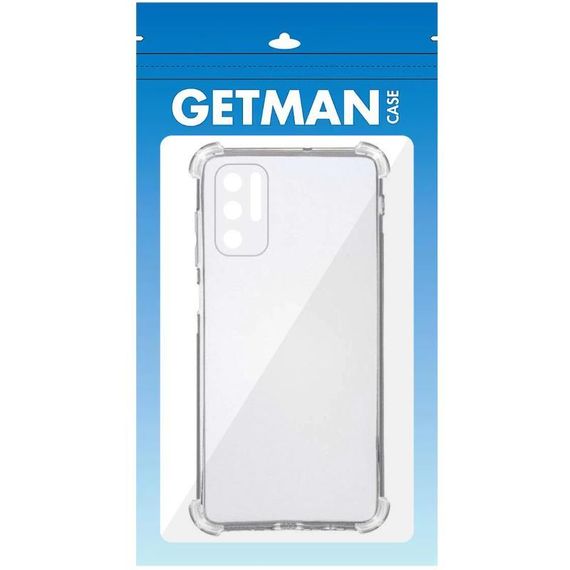 TPU чохол GETMAN Ease logo посилені кути Full Camera для Xiaomi Redmi Note 10 5G / Poco M3 Pro Безбарвний (прозорий) | Зображення 4