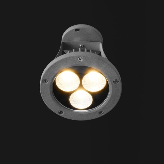 Светильник садовый металлический AS-15 3*7W WW IP65 GY | Зображення 3