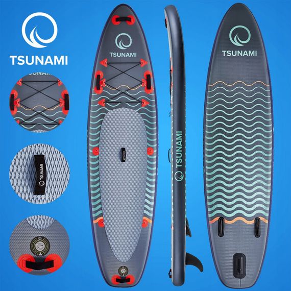 Надувна SUP дошка TSUNAMI 350 см із веслом Wave T03 (P-5907739314222) | Зображення 3