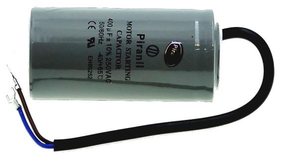 Конденсатор Piranil CD-60 400мкф - 250 VAC Пусковий 50Hz (50*103 mm) дроти, | Зображення 2
