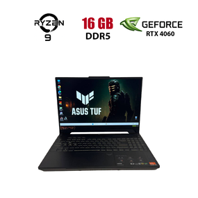 Игровой ноутбук Asus TUF Gaming A15 FA507XV / 15.6" (1920x1080) IPS / AMD Ryzen 9 7940HS (8 (16) ядер по 4.0 - 5.2 GHz) / 16 GB DDR5 / 512 GB SSD NVMe / nVidia GeForce RTX 4060, 8 GB GDDR6, 128-bit / WebCam б/у
