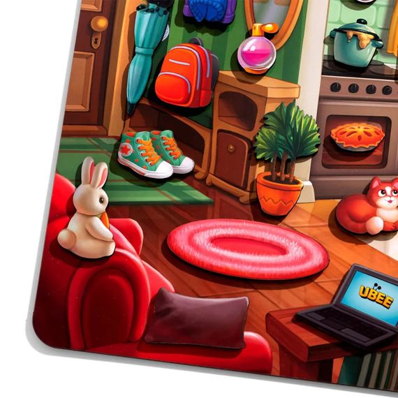 Деревянный пазл-вкладыш "Наведи порядок в комнате и накорми Ваню" (ПСД271) PSD271 | Зображення 4