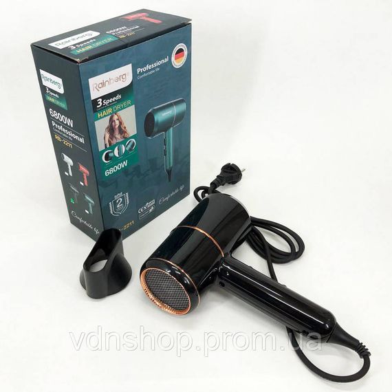 Фен з регулюванням температури для укладання, Фен без шкоди для волосся укладання зачіски AT-84 | Зображення 7