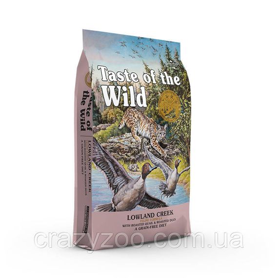 Сухий корм для котів Taste of the Wild Lowland Creek Feline Formula з качкою та смаженою перепілкою 2 кг 9767-HT18 | Зображення 1