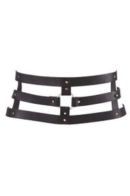 Портупея-пояс Bijoux Indiscrets MAZE Wide Belt and Restraints Черный One Size