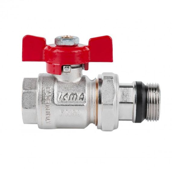Кран кульовий "Американка" Icma 1/2" з антипротічкою прямий No348 | Зображення 2