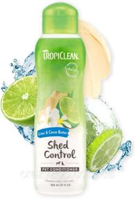 Кондиционер для собак и котов TropiClean Лайм и какао-масло для контроля линьки 355 мл 202535