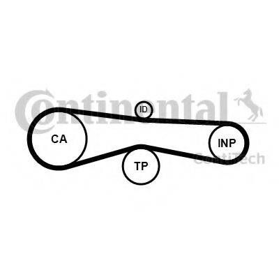 Комплект ременя ГРМ VW TOUAREG 3.0 V6 TDI 1002 - (Вир-во Contitech) CONTITECH CT1131K1 на AUDI Q7 (4L)