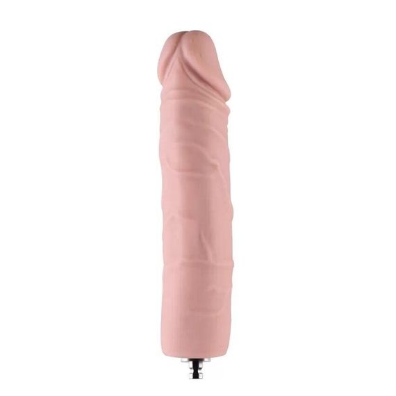 Силіконовий фалоімітатор для секс-машин Hismith 7" Silicone Dildo, система KlicLok Sex Aura | Зображення 2