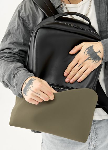 Чоловічий рюкзак Sambag ZARD DART чорний з хакі 44 х 31 х 15 см (25523119m) | Зображення 3