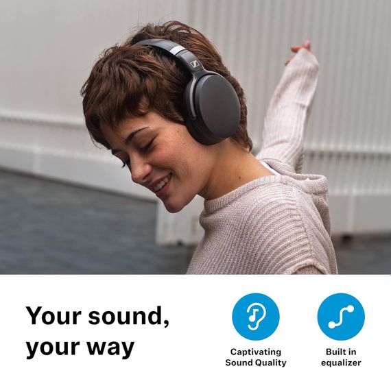 Навушники накладні SENNHEISER HD 4.50 BTNC Wireless ANC Black Bluetooth/NFC-модуль Чорні | Зображення 4