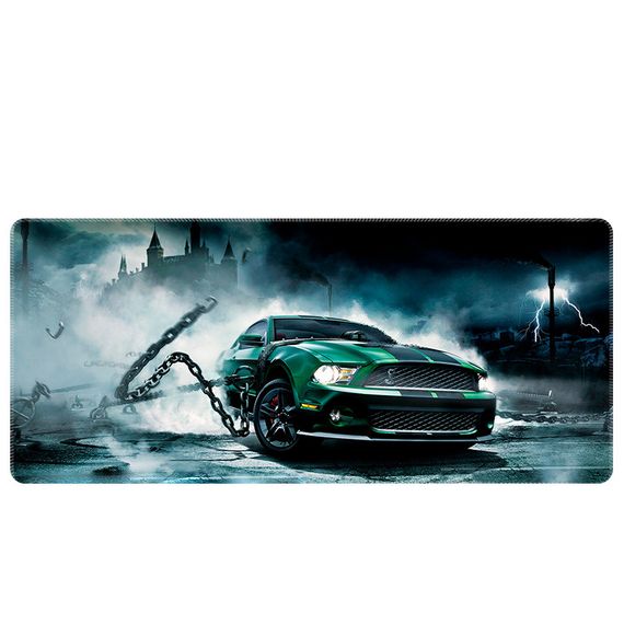 Коврик 300x800 тканевый Ford Mustang GT с боковой прошивкой, толщина 3мм, Пакет
