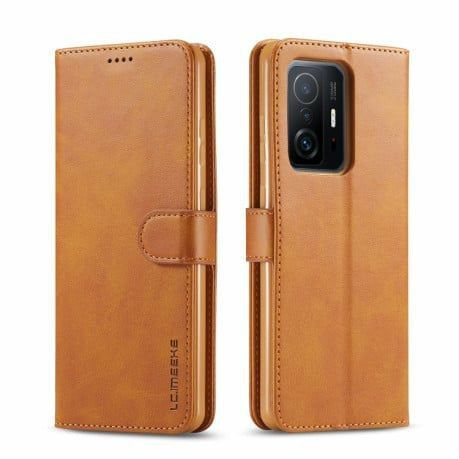 Чохол книжка iMeeke для Xiaomi 11T / 11T Pro колір Коричневий
