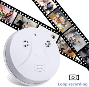 Мини-детектор камера WiFi, беспроводная охранная камера 1080P с детектором дыма и датчиком движения