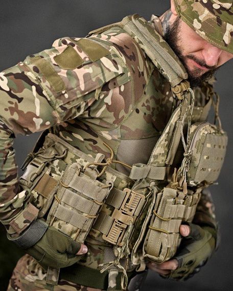 Плитоноска Single Sword 4 точки быстрого сброса пиксель  ТН6600 | Зображення 7