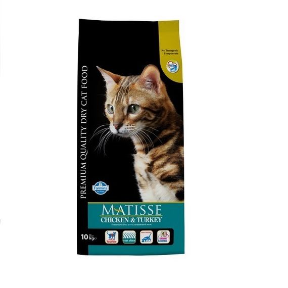 Сухий корм для котів з куркою та індичкою Farmina Matisse Chicken & Turkey, 10 кг