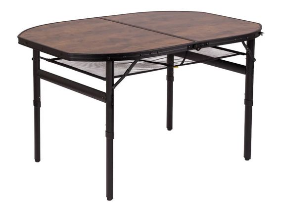 Стол Bo-Camp Melrose Oval 120x80 cm Black/Wood look (1404220)