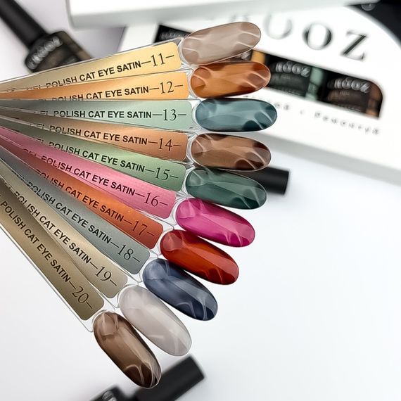 Гель-лак сатинова кішка Crooz №16 Satin Cat (соковитий рожево-малиновий) 8мл | Зображення 6