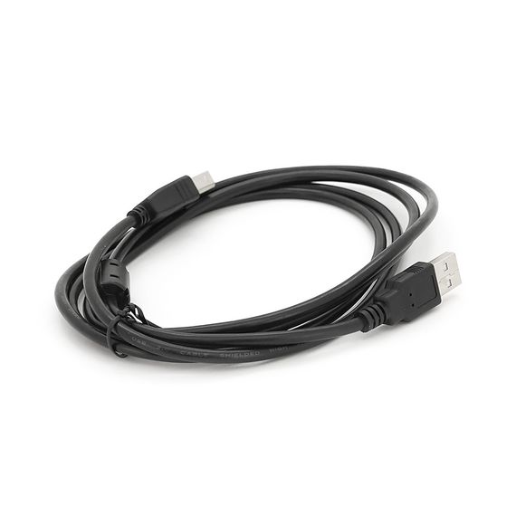 Кабель USB 2.0 AM/BM,1.8m,1 феррит,черный,Пакет Q250 | Зображення 1