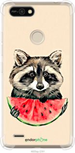 Чохол на Tecno Pop 2F B1F Єнотик з кавуном "4605sp-2391-2448"