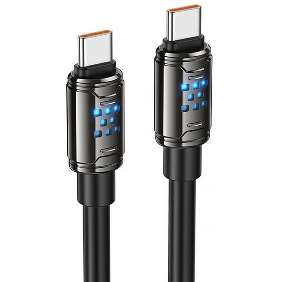 Дата кабель Hoco U143 Joy Type-C to Type-C 240W (1.2m) Black