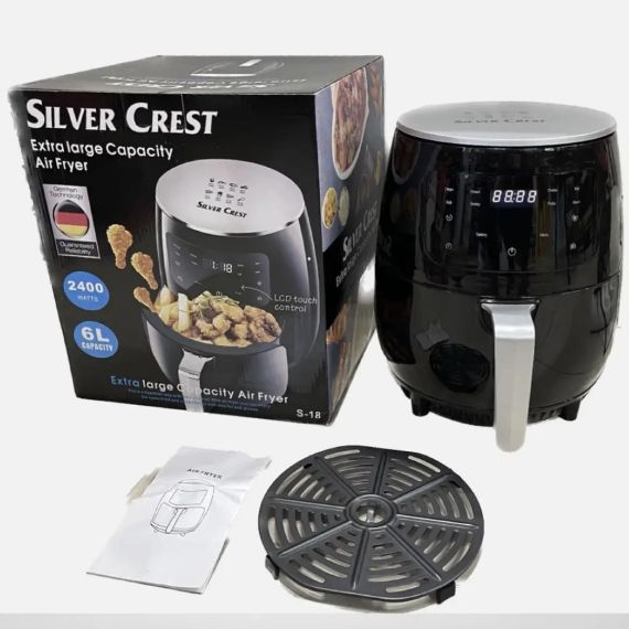 Аерофритюрниця цифрова безоливна фритюрниця 6 літрів SILVER CREST S-18 2400W | Зображення 1