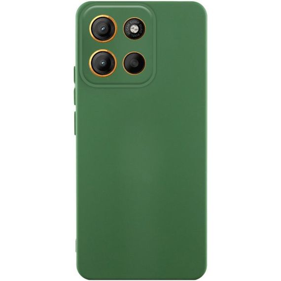 Чохол Silicone Cover Ummi Lakshmi Full Camera (AA) для Motorola Moto G15 4G Зелений / Dark green