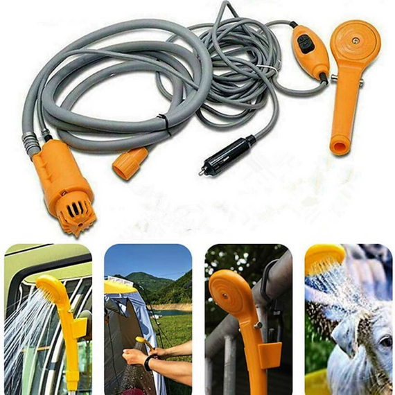 Портативний туристичний душ автомийка SHOWER SET, душ для подорожі, кемпінга, мийка автомобіля | Зображення 4
