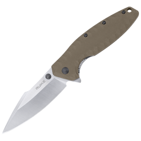 Ніж складаний туристичний Ruike P843-W, (9 см) 12C27 / G10 коричневий