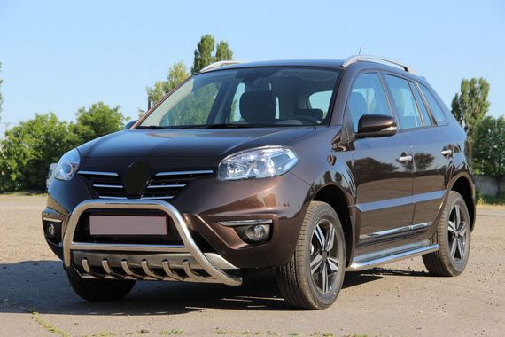 Кенгурятник WT003 (нерж.) для Renault Koleos 2008-2016 рр | Зображення 4